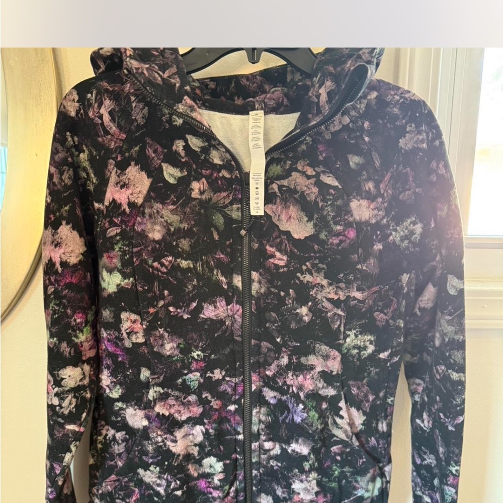 Lululemon Athletica Purple Floral Hoodie